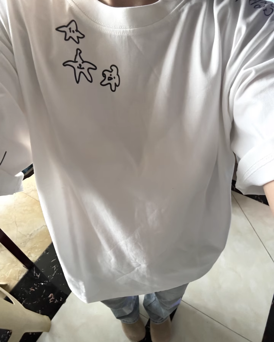 ドゥードルTシャツ E0008