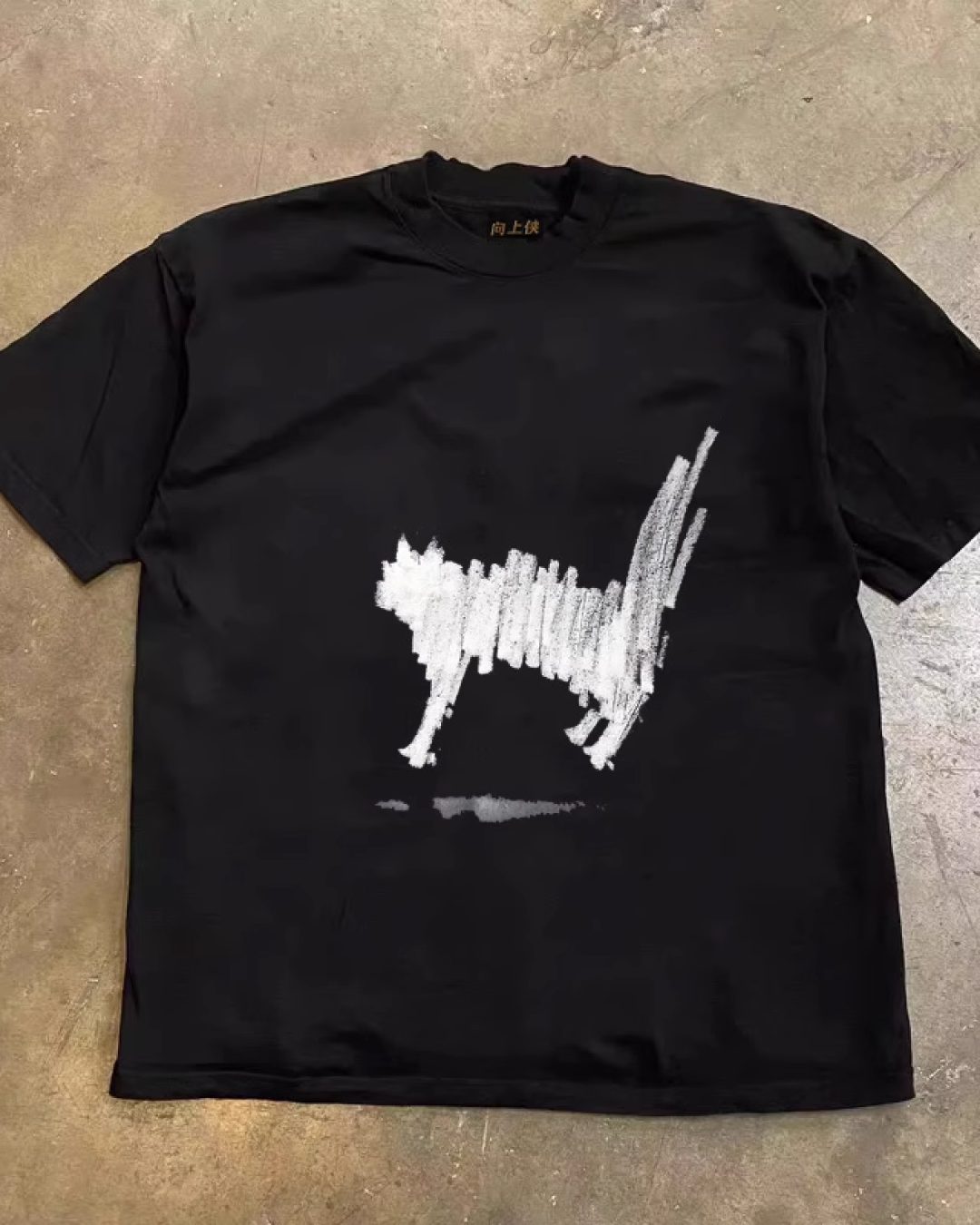 キャットプリントTシャツ E0016