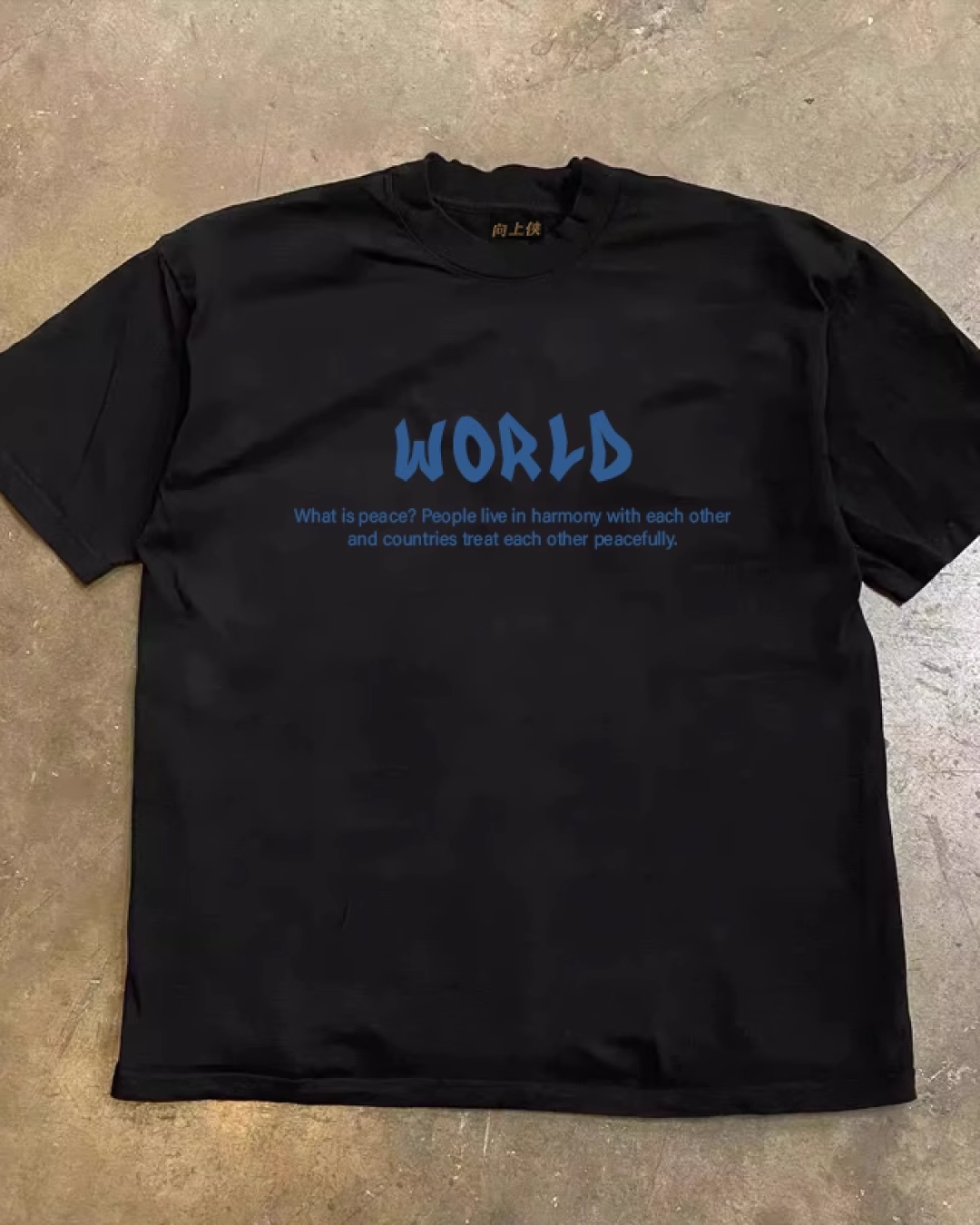 WORLDプリントTシャツ E0015