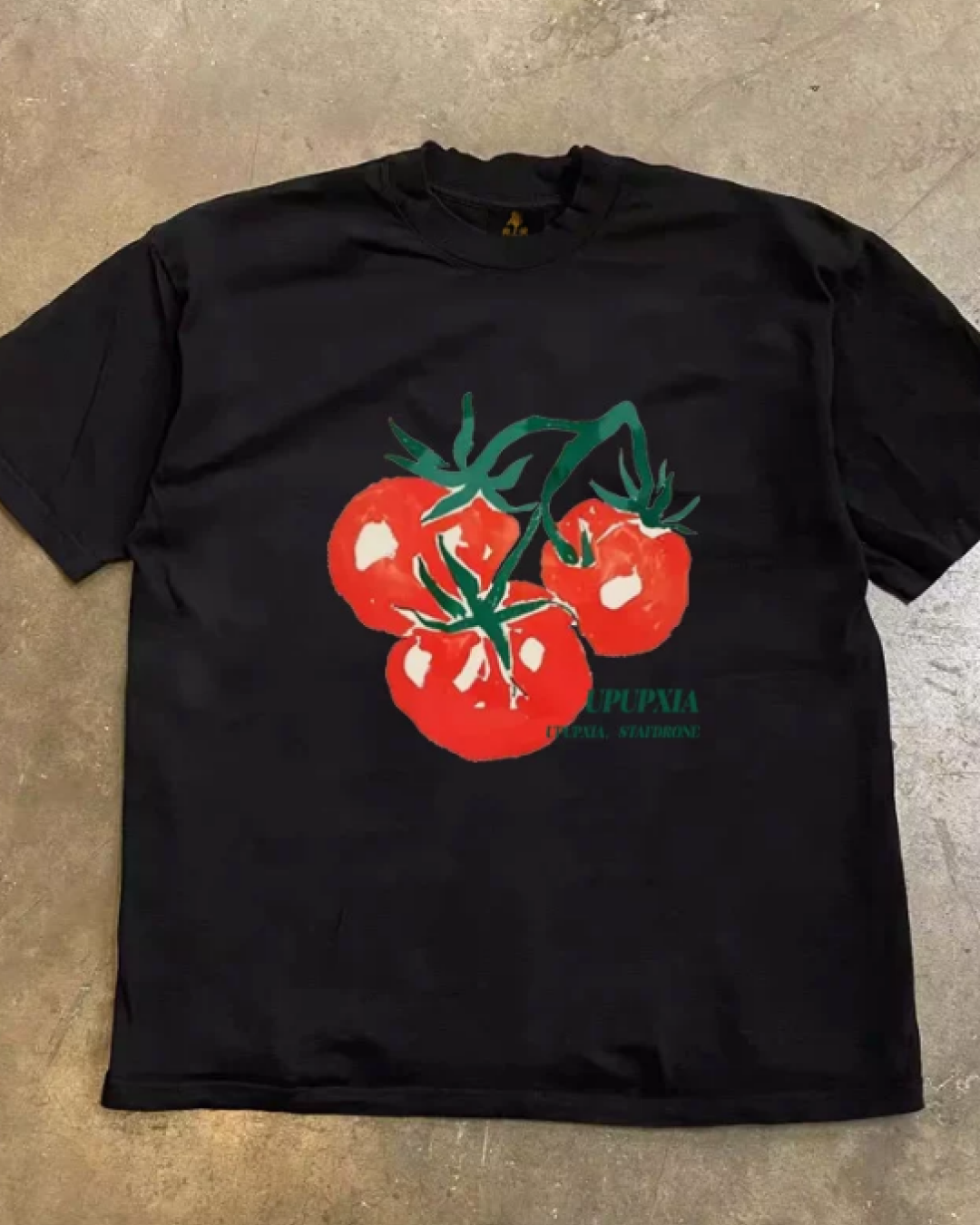 半袖デザインTシャツ(トマト・アート)E01120