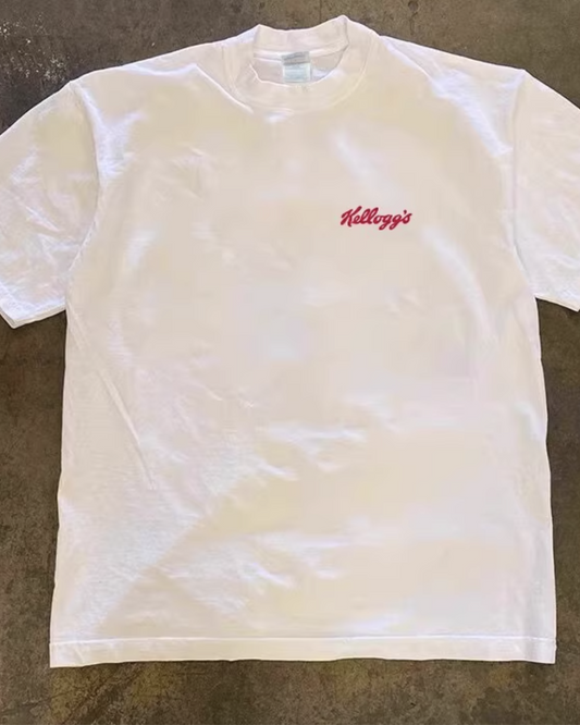 ワンポイント 英字 Tシャツ E0056