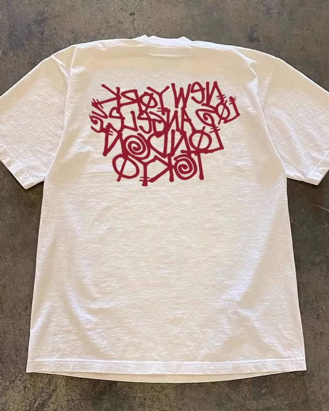 ウッドレタリングTシャツ E0014