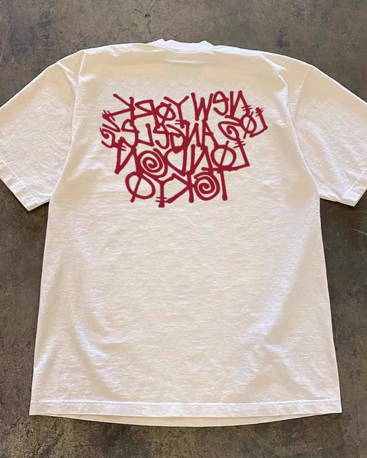ウッドレタリングTシャツ E0014
