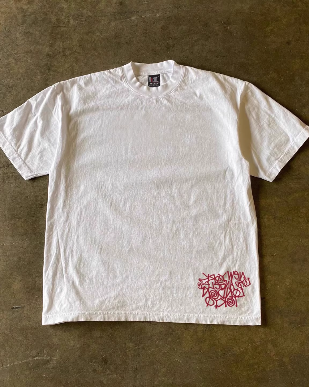ウッドレタリングTシャツ E0014