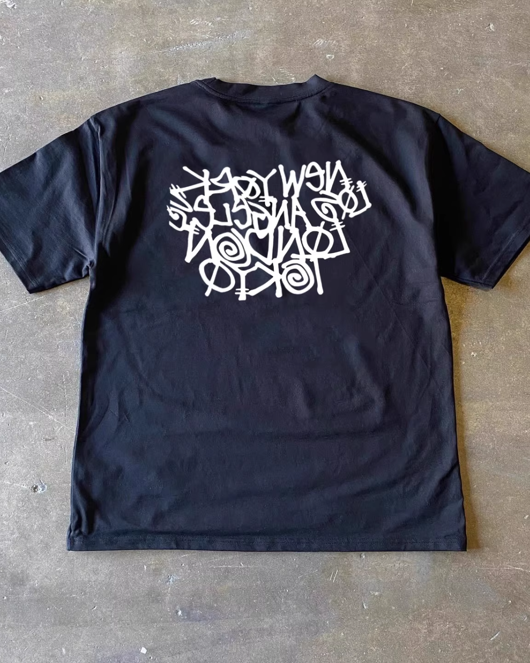 ウッドレタリングTシャツ E0014