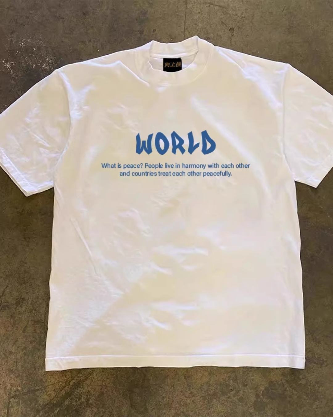 WORLDプリントTシャツ E0015