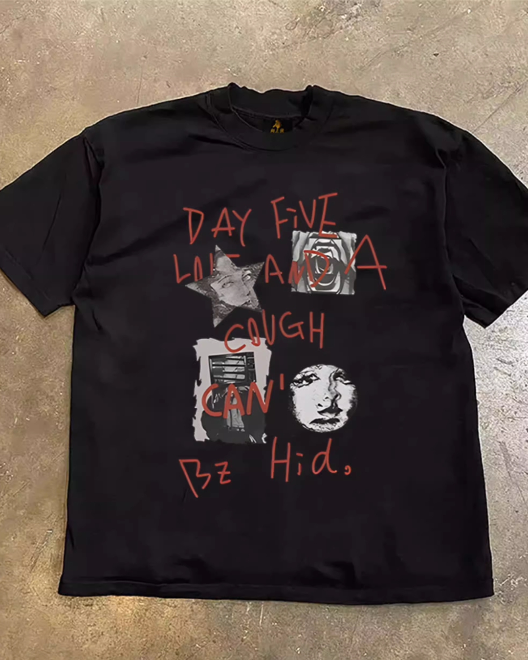 フェイスプリントTシャツ E0029