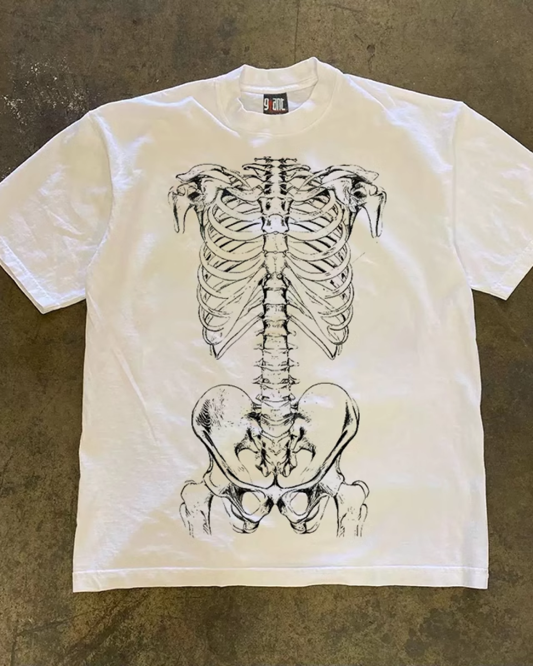 ダブルサイドボーンTシャツ E0036