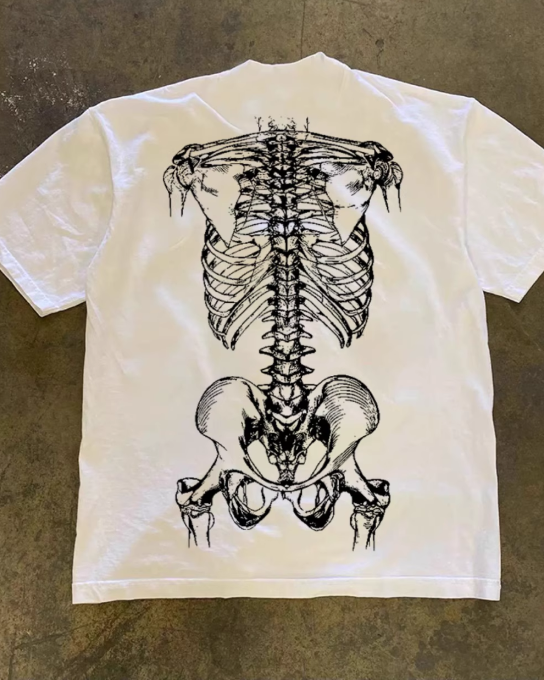 ダブルサイドボーンTシャツ E0036