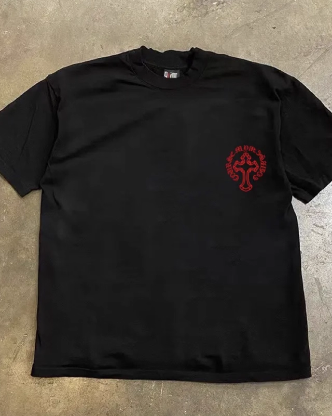 バッククロスプリントTシャツ E0045