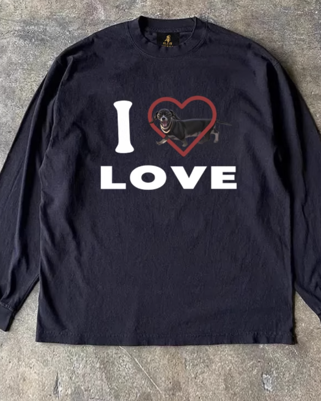 I Leve dog ロンT E0074