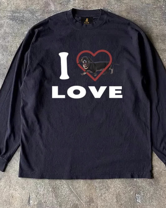 I Leve dog ロンT E0074