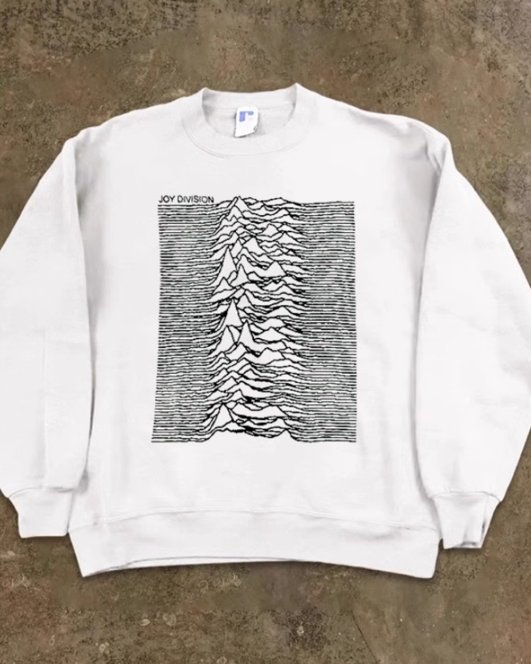 パンクバンドデザイン長袖クルーネックスウェット(JOY DIVISION) E01053