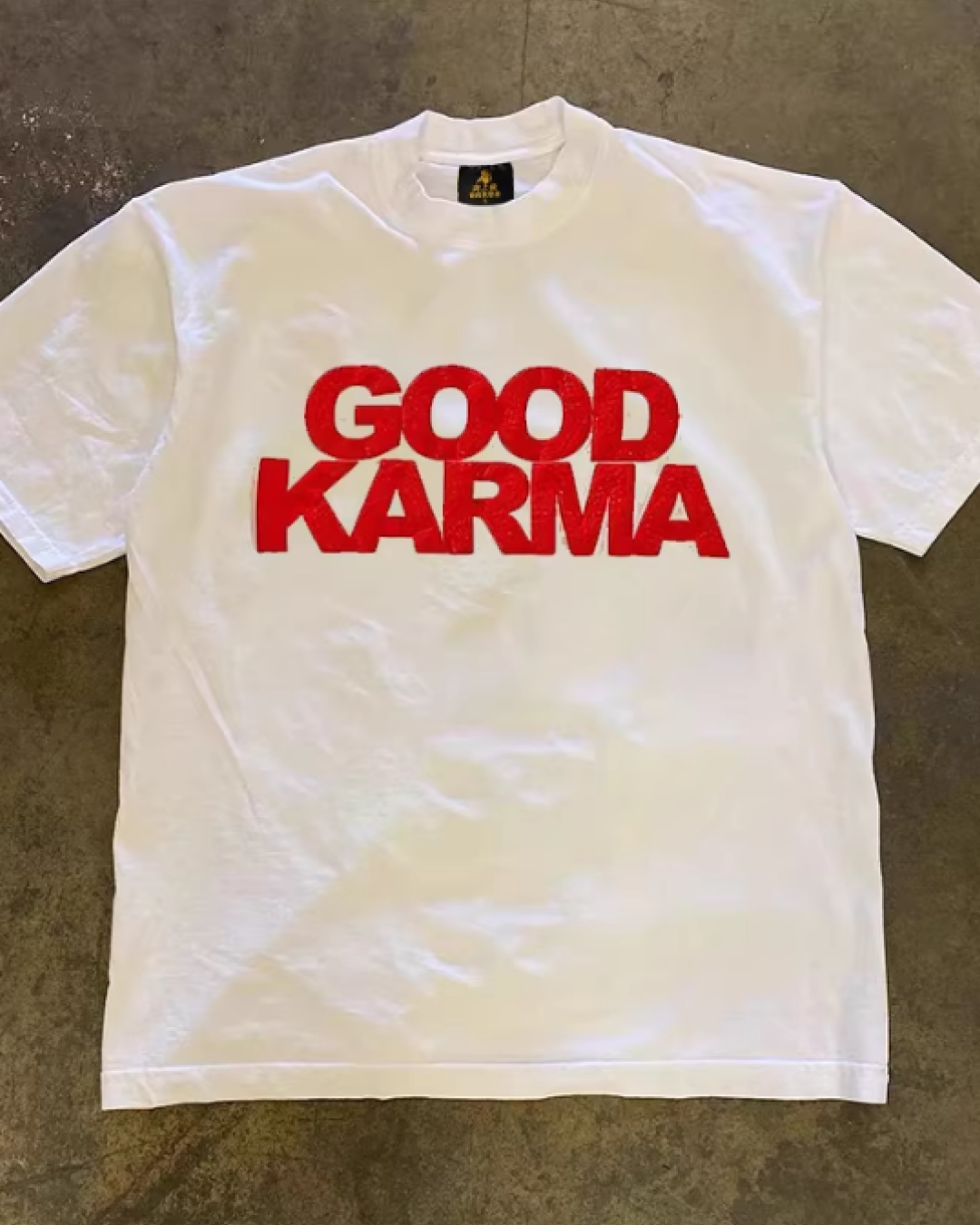 半袖デザインTシャツ「GOOD KARMA」E01108