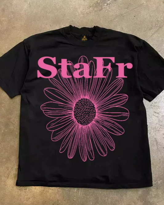 半袖デザインTシャツ（マーガレット）E01141