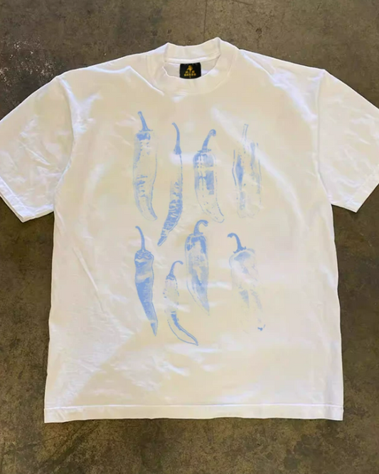 半袖デザインTシャツ（チリペッパー・アート）E01158